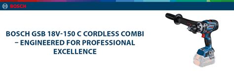 Bosch GSB 18V-150 C Heavy Duty BITURBO Cordless Impact Drill, Brushless ...