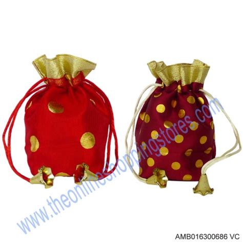 Jute Bags Pouches Embroidery Printed Brand Cotton Gift Wedding Bridal ...