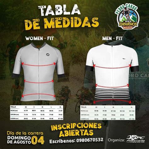 Time Sport - 🔵TABLA DE MEDIDAS DE JERSEY 🔵 AUSPICIANTE OFICIAL ESBI 🔹 ...