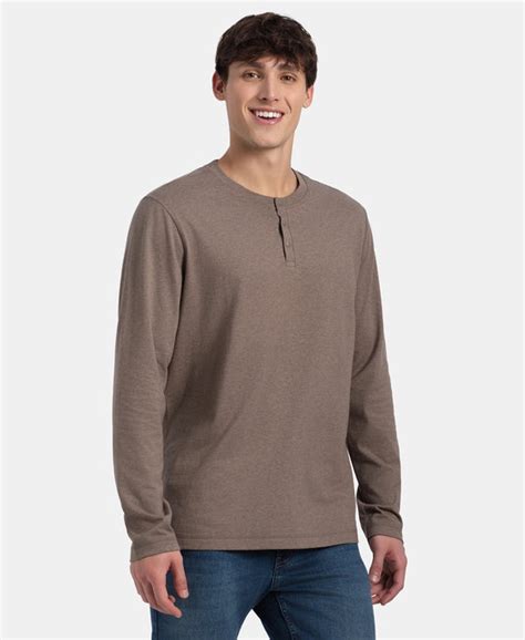 Buy Super Combed Cotton Rich Solid Full Sleeve Henley T-Shirt - Dark ...