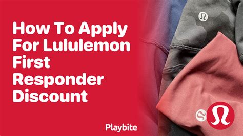 How to Apply for Lululemon's First Responder Discount - Playbite