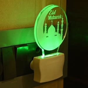 1st Time Acrylic 3D Illusion Eid Mubarak With Taj LED Night Lamp Night ...