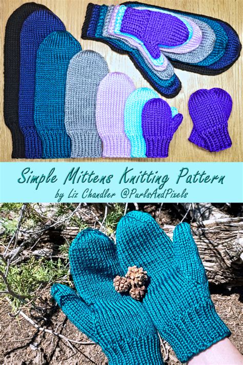Image result for Basic Knitted Mitten Pattern