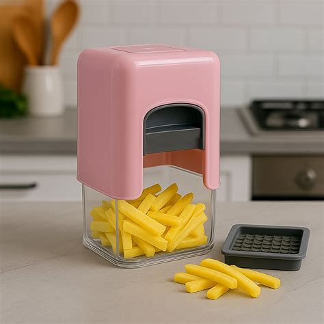 Apex Heavy Duty Potato Chipser & Vegetable Chopper with Dual Blade Set ...