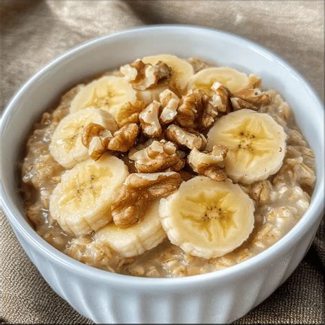 Ultimate Delicious Creamy Banana Nut Oatmeal
