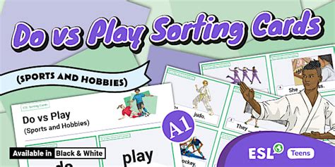 ESL Do vs Play Cards [Teens, A1]