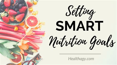 Image result for Nutrition Smart Goals Examples
