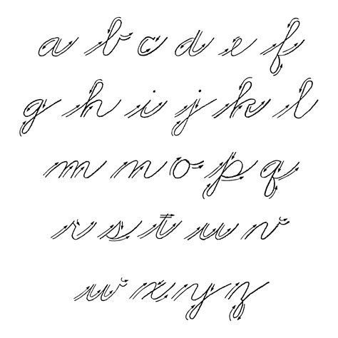 Cursive Letters Printables - prntbl.concejomunicipaldechinu.gov.co