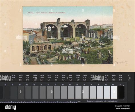 View of the Basilica of Maxentius in Rome, Anonymous, c. 1875 - In or ...