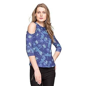 RS By Rocky Star Exclusive by Shoppers Stop Womens Band Neck Printed ...