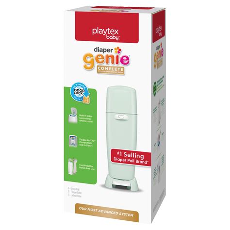 Buy Playtex Diaper Genie Complete Green Diaper Pail with 1 Refill ...