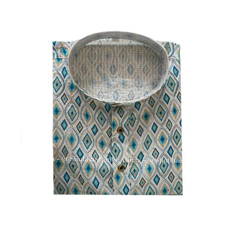Buy Men's Sky Eyes Printed Crochet Kurta - Unique Design, Comfortable ...