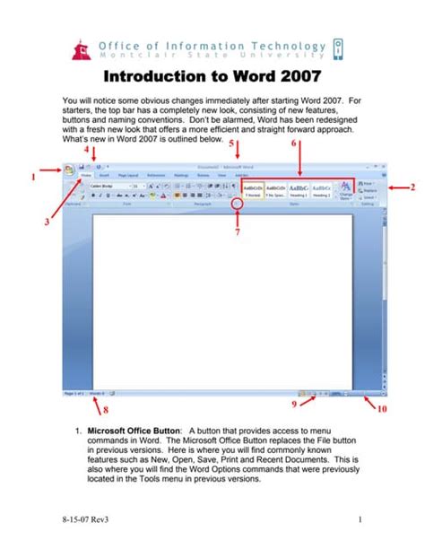 Image result for Word 2007 Tutorials for Beginners