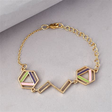 Benzene Enamelled Dainty Bracelet – VOYLLA
