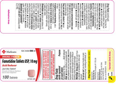 DailyMed - FAMOTIDINE 10 MG tablet, coated FAMOTIDINE 20 MG tablet, coated