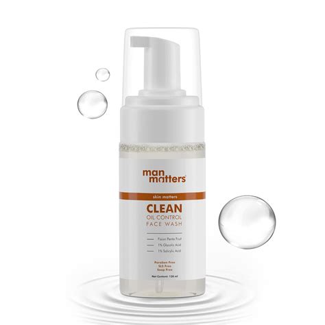 Man Matters 1% Salicylic Acid Oil Control Face & Beard Wash For Men ...