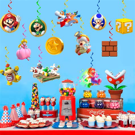 Dakota Fields Mario Birthday Decorations Spiral | Wayfair
