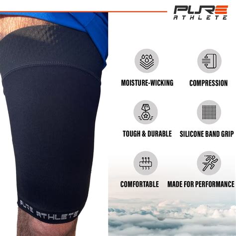 Pure Compression Thigh Compression Sleeve – Hamstring, Quadriceps ...