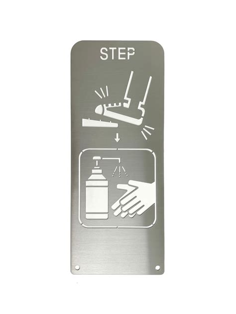 【Fumdel】専用 レーザーサインボード／A STEP＆HAND | AKAI METAL