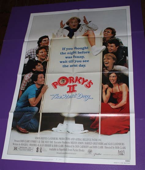 PORKY'S II MINT ORIGINAL FOLDED 27X41 THEATRICAL MOVIE POSTER 1983 ...