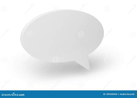Blank Gray Speech Bubble or Balloon Isolated on White Stock ...