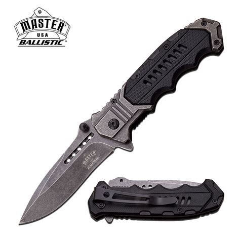 Spring Assisted Folding Pocket Knife Black Everyday Carry Mi
