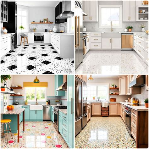 25 White Kitchen Floor Ideas for A Bright, Clean Look