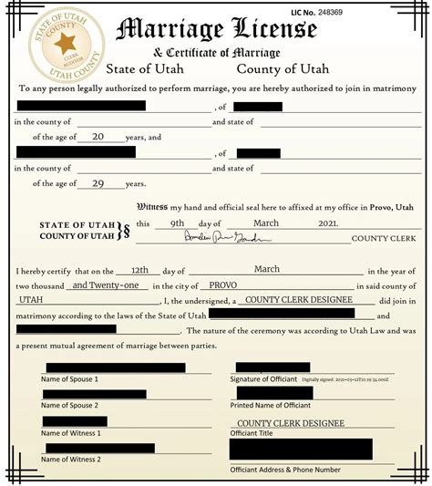 is marriage on courtly.com same as a utah online wedding - IR-1 / CR-1 ...