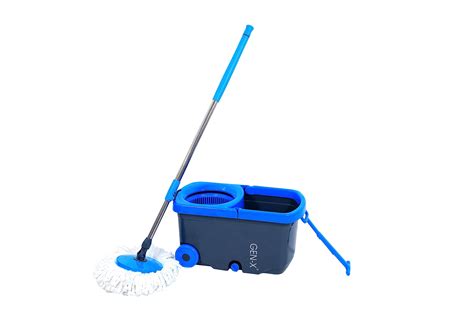 GEN-X Bucket MOP (Grey) with Wheels and 2 MIRCOFIBER Refills : Amazon ...