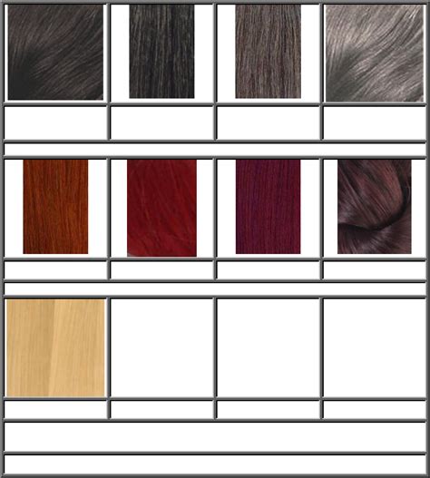 Hair Color Chart By Numbers 的图像结果