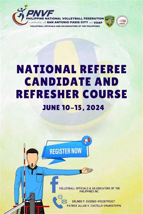 National Referee Course and Refresher Course for Volleyball Referees ...