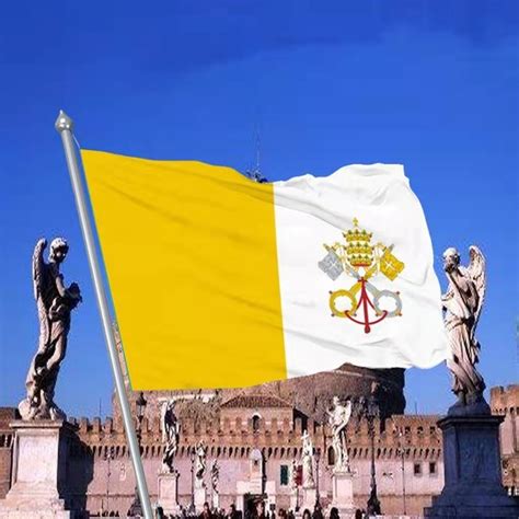 3x5 ft Vatican Flag 90x150 Vatican Polyester Flag Vatican Pope Flags ...