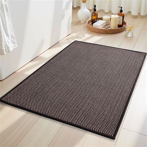 SIXHOME 20"x32" Bathroom Rugs Non Slip Bath Mat Rubber-Backing Wove ...
