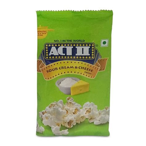 ACT II Sour Cream N Cheese Instant Popcorn, 50g Pack : Amazon.in ...