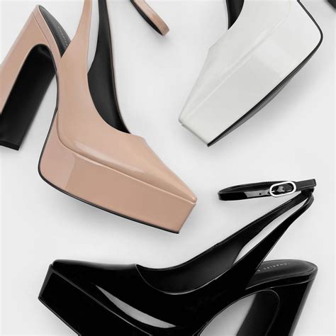 Guinevere グィネヴィア パテントプラットフォームパンプス （BlackPatent） -CHARLES & KEITH (チャールズ ...