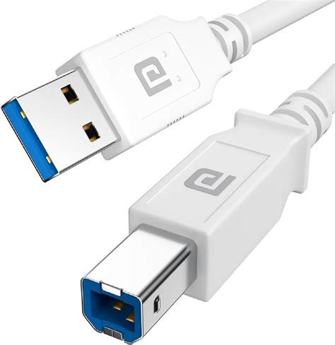 Printer Cable Splitter for Two Computers USB Splitter 1 in 2 Out USB-B ...