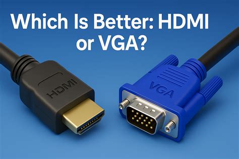 Which Is Better For Your Display: HDMI Or VGA