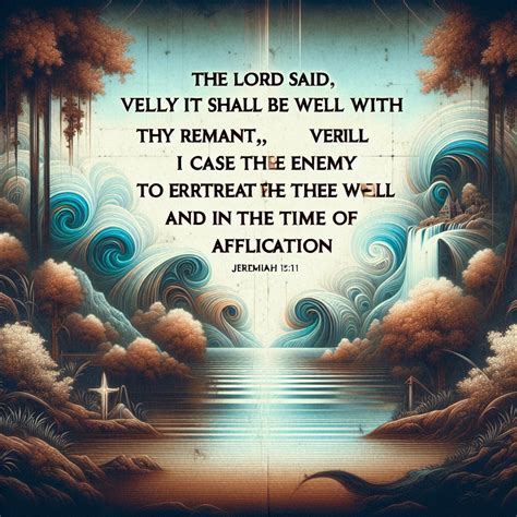 What does Jeremiah 15:11 mean? | Bible Art