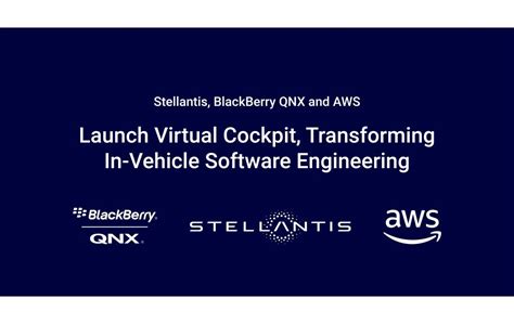 Stellantis, BlackBerry QNX and AWS Launch Virtual Cockpit, Transforming ...