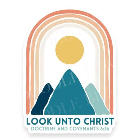 2025 Look Unto Christ Youth Theme Arch (Vinyl Sticker) - Cardston Book Shop