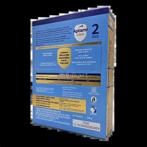 APTAMIL GOLD STAGE 2 POWDER 400 GM Price, Uses, Side Effects ...