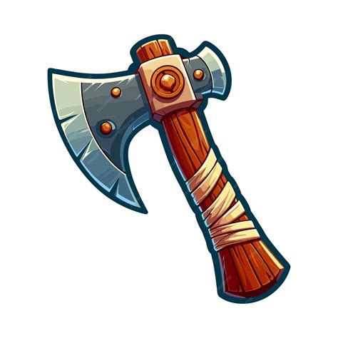 Illustration Vectorielle De La Hache De Dessin Animé | Vecteur Premium