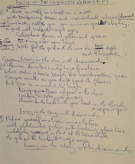 Lucy In The Sky With Diamonds DIAMOND – “LUCY IN THE SKY WITH