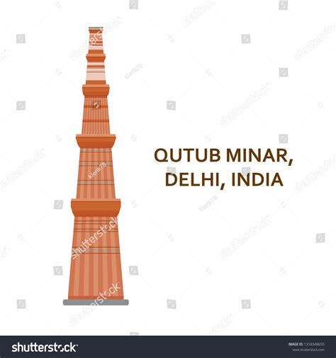 Qutub Minar Drawing For Kids