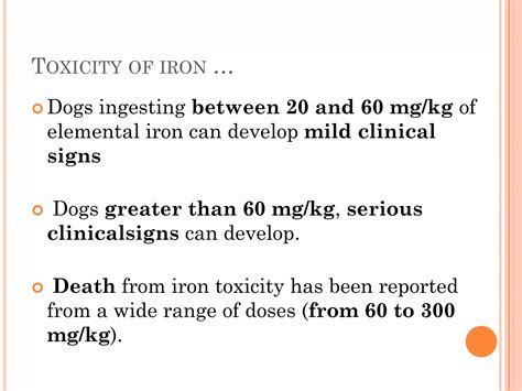 Toxicology of metal & non metals in veterinary (iron, cobalt, fluorine ...