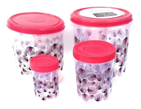 Buy Maxim world jar& Container Sets Big Round Designer airtight Leak ...