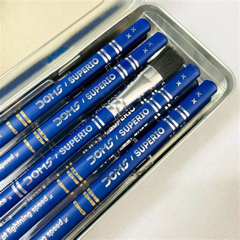 Customised DOMS Superio Pencil box with engraved names | Pencils for s ...