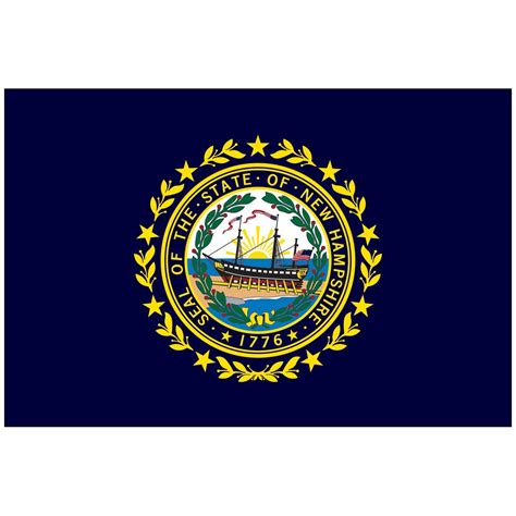 New Hampshire State Flag - Flagpole Man