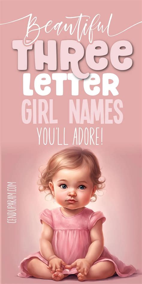 3 Letter Girl Names with Meanings - Cenzerely Yours | Sweet baby girl ...