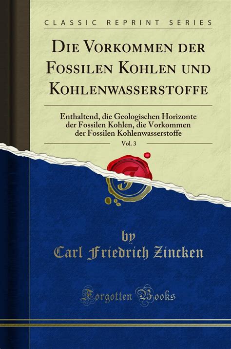 Buy Die Vorkommen Der Fossilen Kohlen Und Kohlenwasserstoffe, Vol. 3 ...